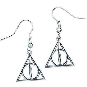 Harry Potter pendientes Reliquias de la muerte plateado longitud 3,3cm adorno