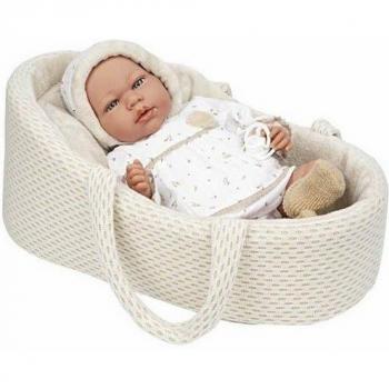 Muñeca Andie Elegance 40 cm con Capazo y Llanto