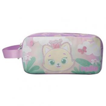 Totto Estuche Escolar Rosa Queen Cat 2 Compartimentos