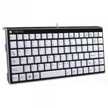 Techly PS2/USB Mini Keyboard White KB-100 IDATA KB-100WH