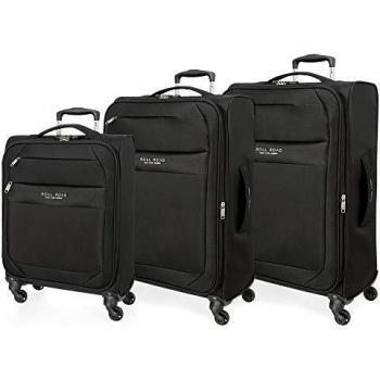 Roll Road Royce Juego de maletas 55/66/76 cms Negro