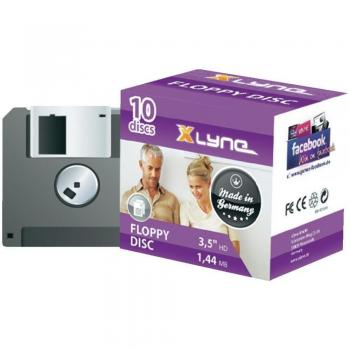 Xlyne Disk 1.44MB Floppy Disc, Pack of 10