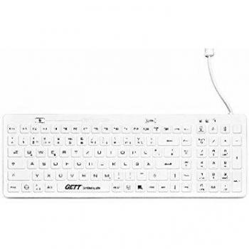 Tastiera Gett TKG 110 GCQ MED AM Cablata Bianca
