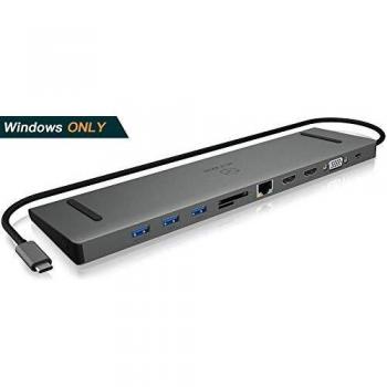 Icy Box IB-DK2106-C USB-C Docking Station per Windows