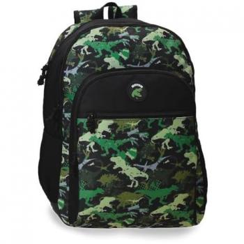 Movom mochila escolar unisex niños Raptors negra