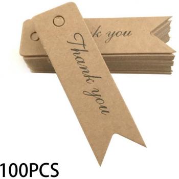 Etiquetas de Papel Kraft para Joyería y Adornos