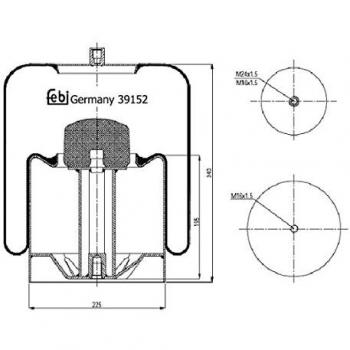 Fole Pneumático FEBI BILSTEIN 39152