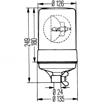 Farol Rotativo HELLA 2RL 004 957-111