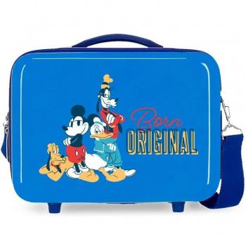 Neceser ABS Mickey Born Original Adaptable Azul