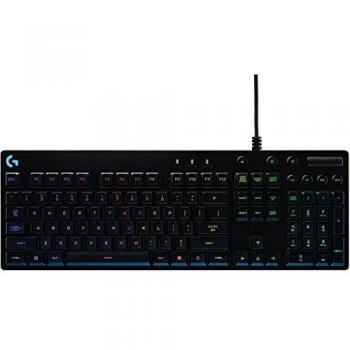 Logitech G810 Mechanical Keyboard for Gamers with RGB Lighting, German Layout (QWERTZ), Black