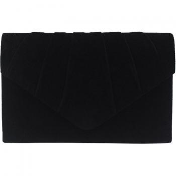 Bolso de mano de terciopelo sólido para mujer, estilo moderno con volantes, 2022