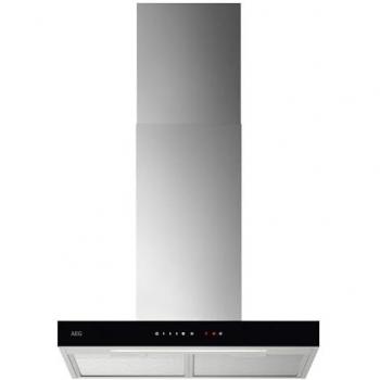 Chaminé de Parede AEG 60 cm Inox Negro 730 m³/h