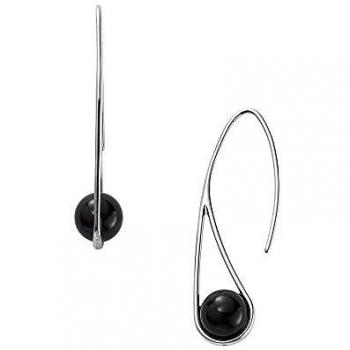 Pendientes Skagen de Acero Inoxidable para Mujer con Cierre de Gancho, Gris y Azul