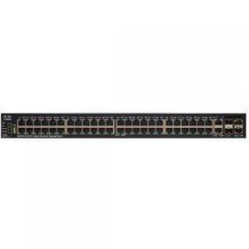 Switch gestito impilabile Cisco SG550X-48MP con 48 porte Gigabit Ethernet (GbE), PoE di 740 W, 2 x 10 G combinate, 2 x SFP+, routing dinamico L3, protezione limitata a vita (SG550X-48MP-K9-EU)