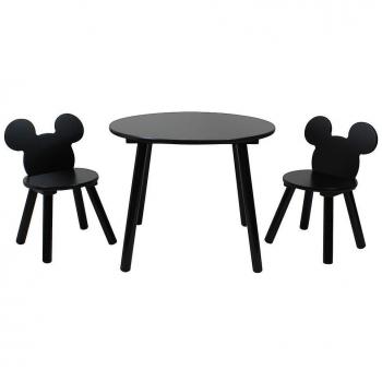 Set Juego de Mesa y Sillas Mickey Mouse en Negro