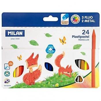 Lápices Triangulares Milan Plastipapel 022T24