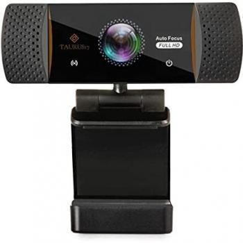 TAURUS17 Webcam Auto Focus 1080p con Microfono Stereo