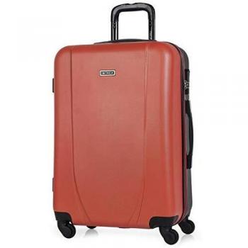 ITACA Tiber Maleta Mediana Unisex, Coral-antracita, 65 Cm