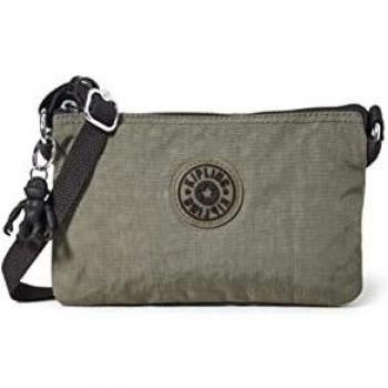 Kipling Creativity Xb, Bandolera para Mujer, Verde Musgo, 2.5x14x20.5 cm