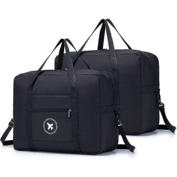 Bolsa de Viaje Plegable 45x36x20cm 40L Negro