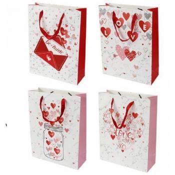 Set de 6 Bolsas San Valentín Estampadas