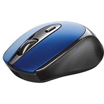 Mouse Wireless Ricaricabile Blu Con Batteria Integrata 4 pulsanti USB-C 1600DPI 24018