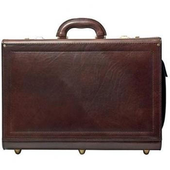 Maleta de piloto en piel italiana Varese café