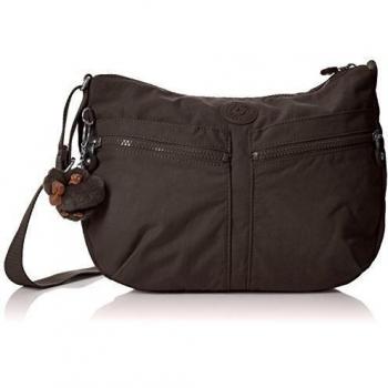 Kipling IZELLAH, Bolso Bandolera para Mujer, Negro (True Black), 33x23x12 cm