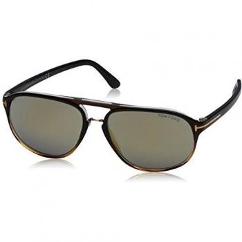 Tom Ford FT0447 52B 60 gafas de sol, Marrón (Avana ScuraFumo Grad), 60.0 para Hombre
