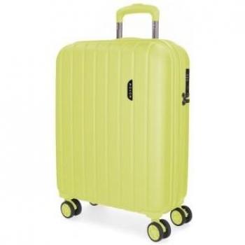 Maleta de cabina Movom Wood expandible amarillo