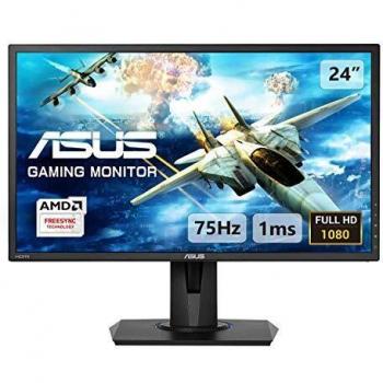 ASUS VG245H 24'' FHD (1920 x 1080) Gaming Monitor per PC, 1 ms, 75 Hz, HDMI, D-Sub, Super Narrow Bezel, FreeSync via HDMI, Filtro Luce Blu, Flicker Free