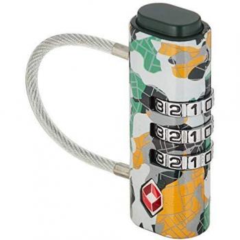 Kipling Candado TSA Nuevo para Equipaje, 1 cm, Multicolor (Camo Map)