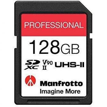 Manfrotto Professional 128GB SDXC UHS-II V90 U3 Memory Card