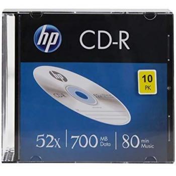 HP CRE00085 CD-R vergine 700 MB 10 pz. Slim case