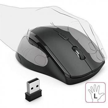Hama Riano RF Wireless Ottico 1200DPI Mancino Nero