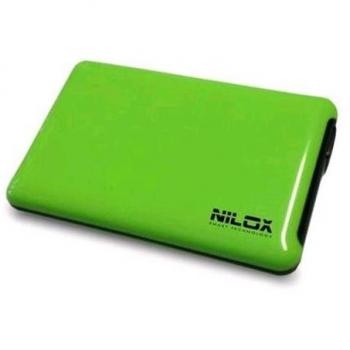 Nilox Box Vuoto per Hard Disk, USB 3.0, Verde Mela