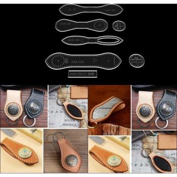 Juego de plantillas acrílicas para manualidades de cuero