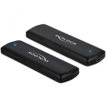 DeLOCK 42633 contenitore di unità di archiviazione Box esterno SSD Nero M.2