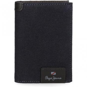 Cartera Pepe Jeans Hilltop vertical con monedero de piel