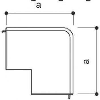 OBO Bettermann 6192254 Accessorio di montaggio 60 mm x 40 mm 2 pz Bianco puro