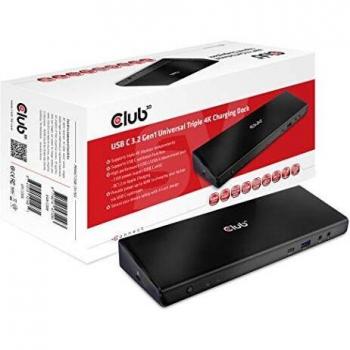 CLUB3D USB-C 3.2 UNIV.3X 4K CHARG.DOCK 60W