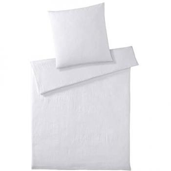 Bettwäsche ELEGANTE Smooth 155 cm x 220 cm, Musselin, weiß