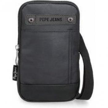 Pepe Jeans. Bandolera porta movil Hatfield negro