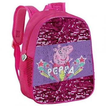 Mochila Peppa Pig Lentejuelas Rosa 30x24 cm