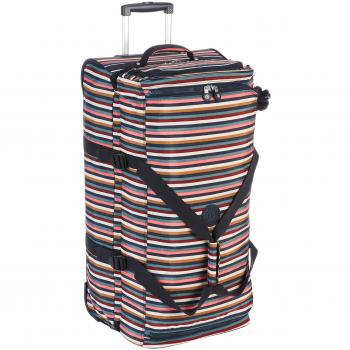 Kipling Teagan L Equipaje de Mano, 77 cm, 91 Liters, (Multi Stripes)