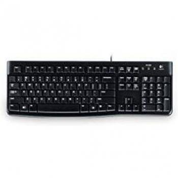 Logitech K120 Tastiera Cablata Business per Windows/Linux, Disposizione Ukraina QWERTY, Nero