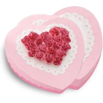 Molde de silicona para pastel corazón doble