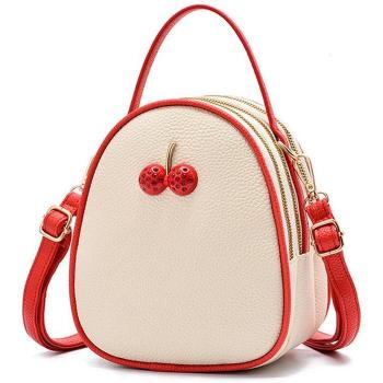 Bolso Cruzado Redondo de Piel Sintética para Mujer