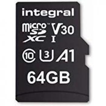 MicroSDXC Integral 64GB UHS-I U3 V30 A1