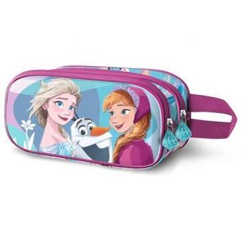Estuche Portatodo Doble 3D Frozen 2 Karactermania Azul